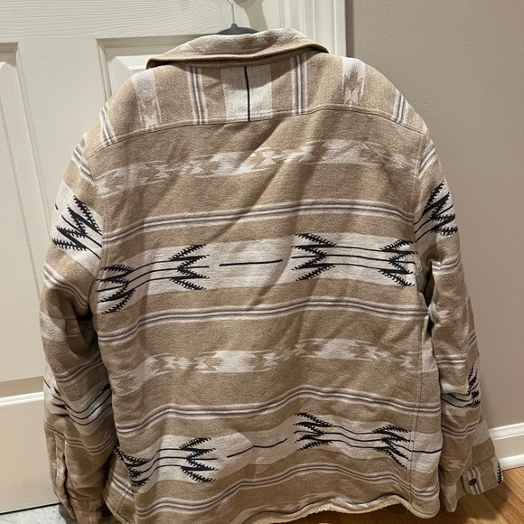 Men's Beige Patterned Jacket - Picture 3 of 3